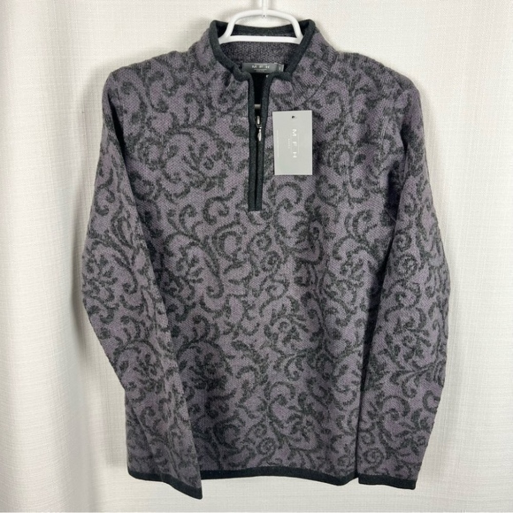 MFH Women’s Baby Alpaca Quarter Zip Knit Sweater
